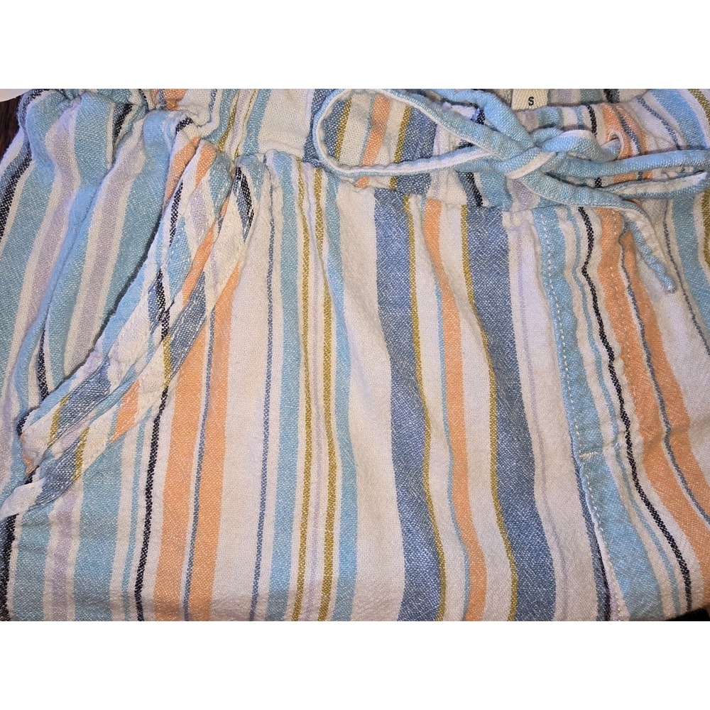 Briggs Ladies' Linen Blend Striped Pullon Shorts SIZE-Small - Picture 5 of 6